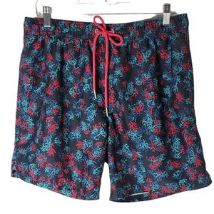 Goodfellow & Co. coral print men-s swim trunks size medium
